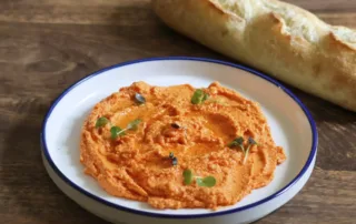 la cocina no muerde dip de queso feta dop y pimientos de piquillo