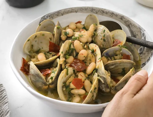 Almejas con Frijol Blanco y Jamón ConsorcioSerrano
