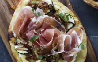 la cocina no muerde flatbread de ricotta con zucchini