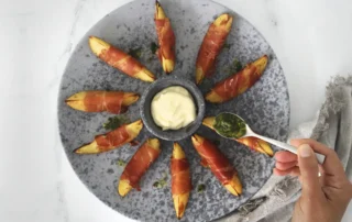 la cocina no muerde Papas al Limón Con Jamón ConsorcioSerrano, Limón y Alioli